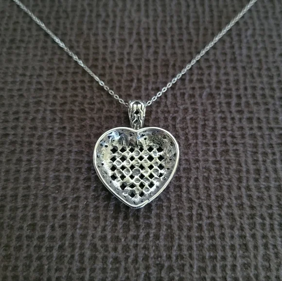willowbird🪶 Silver🤍 Dotted Heart❤ Pendant Necklace - NWT - Picture 13 of 16
